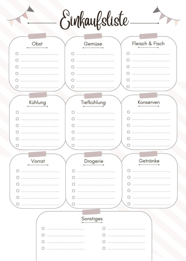 Einkaufsliste